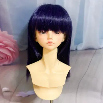 보라색 블랙 믹스 퍼플 롱 가발 구체관절 인형 구체관절 인형용