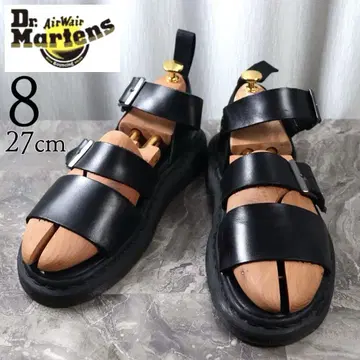 [ 새상품급 ] 닥터마틴 27 샌들 그리폰 gryfhon 가죽 블랙