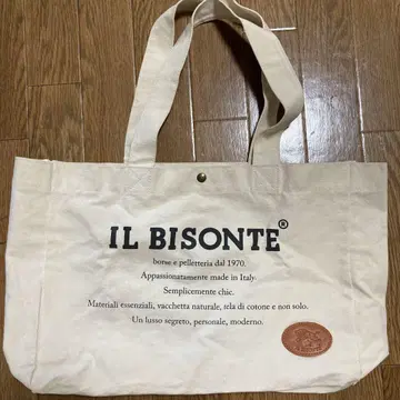 IL BISONTE 코튼 토트백