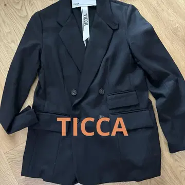 [ TICCA ] 블랙 더블 자켓