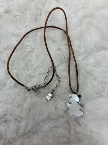 스와로브스키 곰 모양 크리스탈 펜던트 목걸이