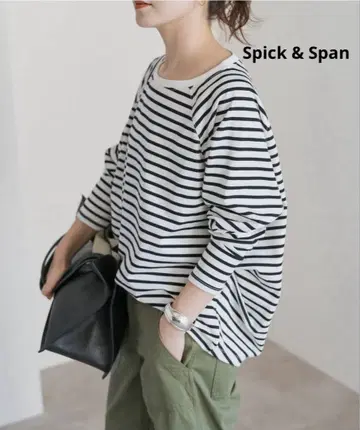 [ 새상품 ] Spick&Span 보트넥 백 턱 풀오버