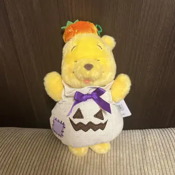 디즈니 스토어 할로윈 분장 푸우 봉제 인형 키체인