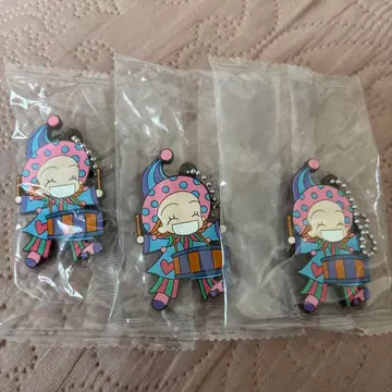 리본 캡슐 러버 마스코트 천사따윈 없어 3개 세트 미사용 새상품