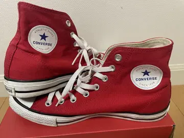 CONVERSE 하이컷 스니커즈 레드