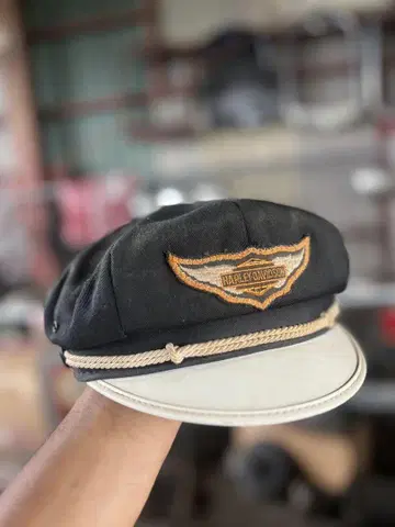 빈티지 HARLEY-DAVIDSON 블랙 헌팅 캡