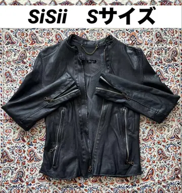 SiSii 블랙 가죽 자켓