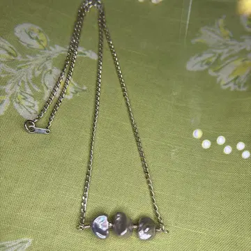 목걸이 깨진 펄 SILVER