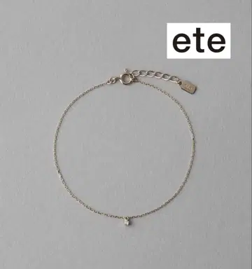 ete 다이아몬드 팔찌 핑크 골드 별
