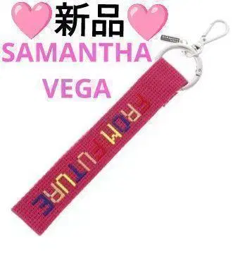 SAMANTHAVEGA 새상품 FROM FUTER 핑크 로고 참 잡화