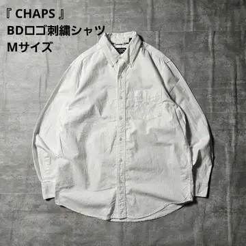 [ CHAPS / 챕스 ] BD 로고 자수 셔츠 M 사이즈 화이트 색상