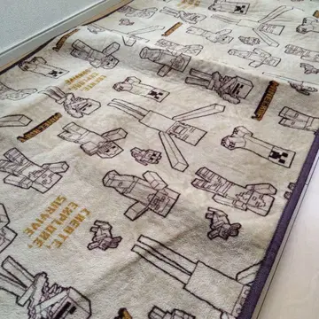 Minecraft 캐릭터 러그 약 85cm x 170cm