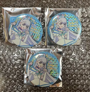 프리큐어 SelectColors Blue 홀로그램 캔뱃지 큐어미