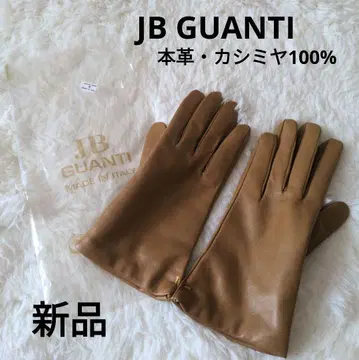 JB GUANTI 장갑 천연 가죽 캐시미어 가죽 카멜 이탈리아제