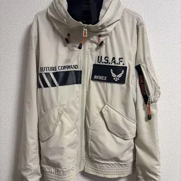 AVIREX U.S.A.F. 플라이트 자켓 M 베이지