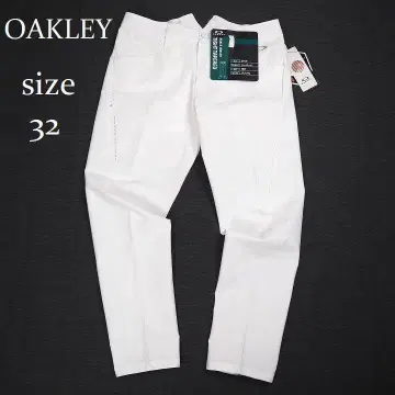 새상품 오클리 골프 스컬 스트레치 3D 테이퍼드 팬츠 화이트 32