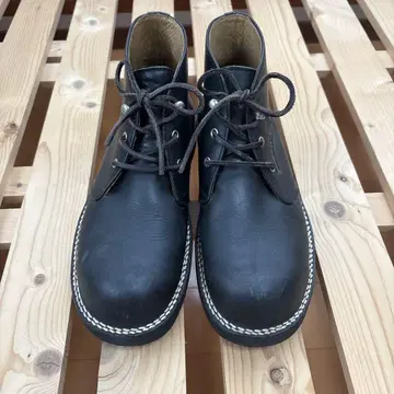 블랙 가죽 처카 부츠