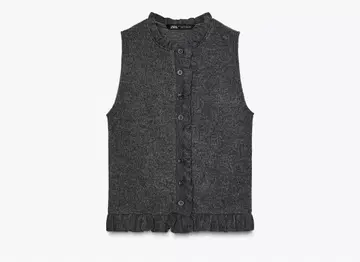 zara 소프트 프릴 상의