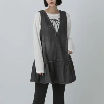 데님 미니 원피스 로리즈팜 이번 시즌 신상