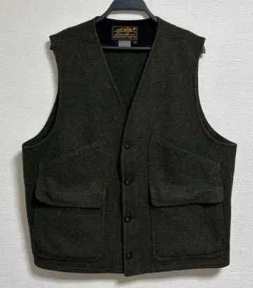 레어! 레어 80s~90s Eddie Bauer 블랙택 트위드 베스트
