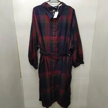 택 포함 새상품 noannu 체크 원피스 5 L 사이즈