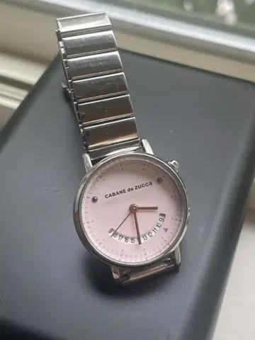 [배터리 새상품] 주카 손목시계 27mm 스마일(*^_^*)여성용