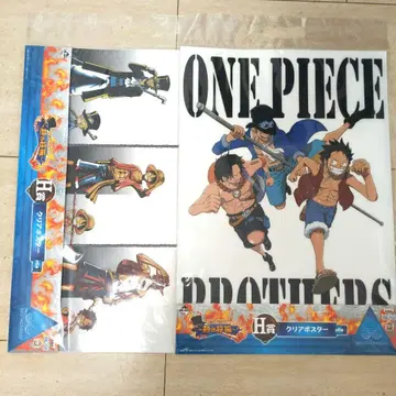 ONE PIECE 클리어 포스터 2장 새상품
