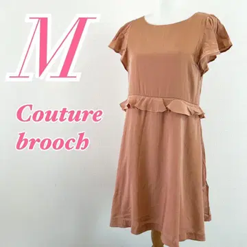 Couture brooch M 사이즈 핑크 원피스 파티 드레스