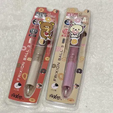 리락쿠마 미스터도넛 미스도 마스코트 부착 프릭션 볼펜
