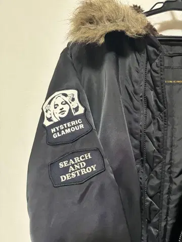 HYSTERIC GLAMOUR 블랙 아우터 자켓 퍼 자켓