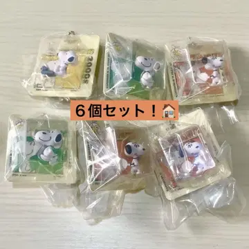 스누피 패키지 미니어처 컬렉션 6개 세트!