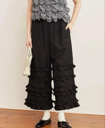 fig L ondon _DECO pants 블랙 F