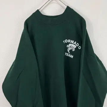 USA 제조 90s fruit of the loom 래글런 맨투맨 그린