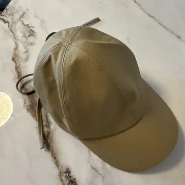 새상품급 코튼 백리본 캡 올리브