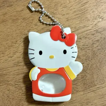 [ 초레어 레어템 ] 헬로키티 프린트구락부 키링 사진 프리쿠라