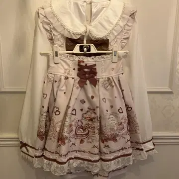 lizlisa Afternoontea 패턴 셋업 핑크