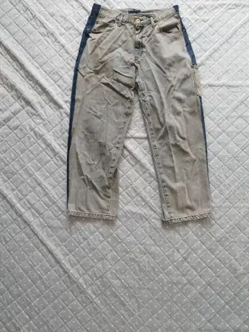 그레이 네이비 데님 팬츠