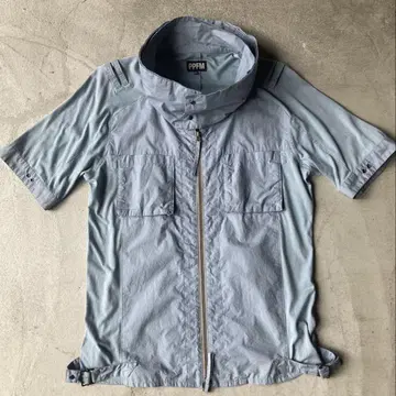 00s PPFM 집업 셔츠 하이넥 Y2K 그런지