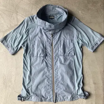 00s PPFM 집업 셔츠 하이넥 Y2K 그런지