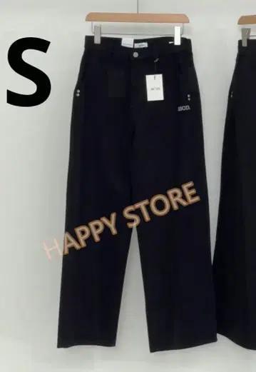 as''on 블랙 스트레이트 데님 사이즈 S