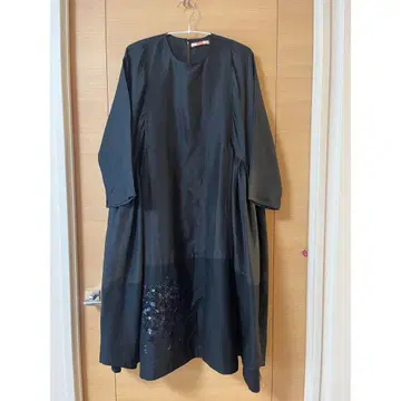 aodress 실크 원피스 손 자수 비즈