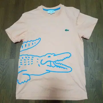 LACOSTE 빅 와니 로고 프린트 T셔츠 US XS