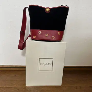 NINA RICCI 숄더백 블랙 레드
