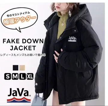JaVa FAKE DOWN JACKET XL 블랙
