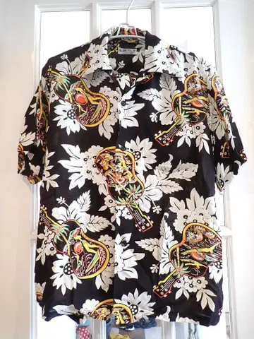 SUN SURF 동양 엔터프라이즈 알로하 셔츠(M) 우쿨렐레 HAWAII