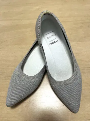steppi 실버 스틸레토 플랫슈즈 6