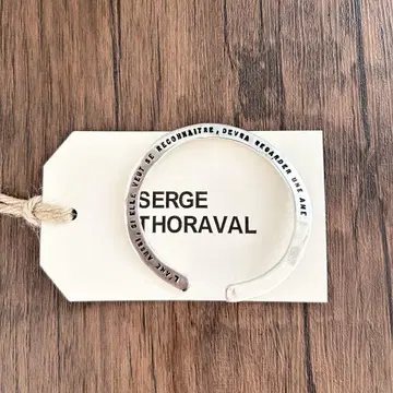 SERGE THORAVAL 반사 뱅글 팔찌