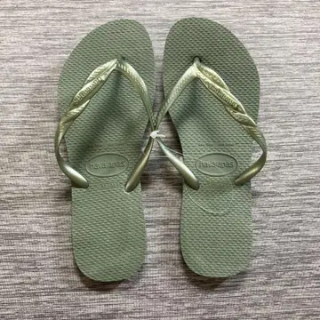 havaianas 비치 샌들 올리브 그린 37/38