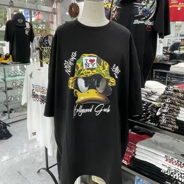 (94) 덕 디자인 반팔 티셔츠 블랙
