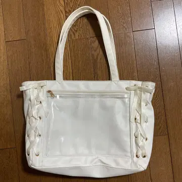 WEGO 화이트 레이스업 이타백 S 사이즈